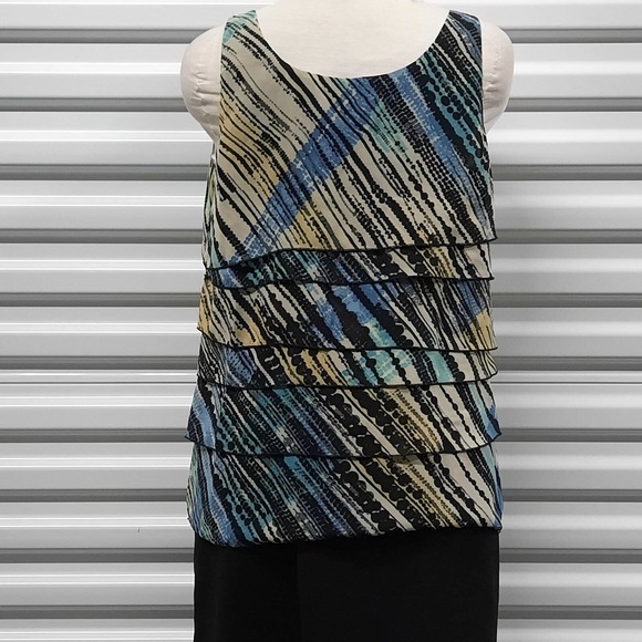 Kenneth Cole New York Top Blouse Womens Size 8 Sleeveless Ladies - Picture 5 of 9